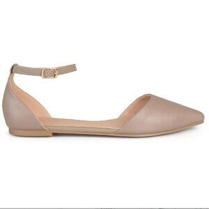 Journee Collection 6 Womens Reba Padded Insole Pointed Toe Flats Shoes